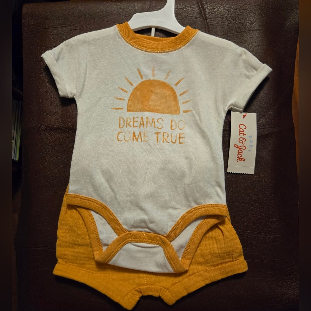 New Baby Cat & Jack 2pc Outfit